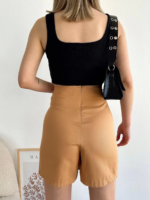 Dört çıtçıtlı Gabardin şort etek - Görsel 3
