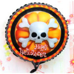 18 inç Halloween İskelet Kuru Kafa Folyo Balon