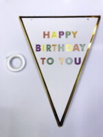 Happy Birthday To You Flama Bayrak Süs - 3 Metre