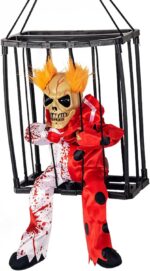 Sensörlü Hareketli Mahkum Joker İskelet Dekoru - Görsel 2
