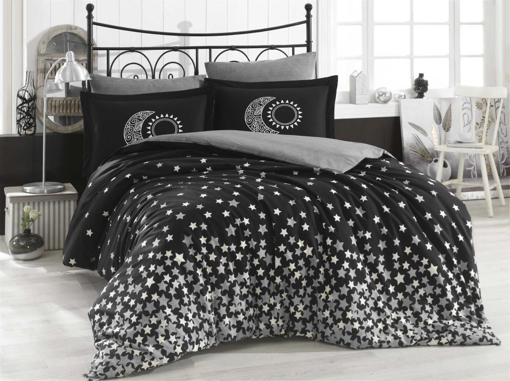 hobby-cift-kisilik-poplin-nevresim-stars-siyah-7683.jpg Stars Siyah Çift Kişilik Poplin Nevresim Takımı - Görsel 1