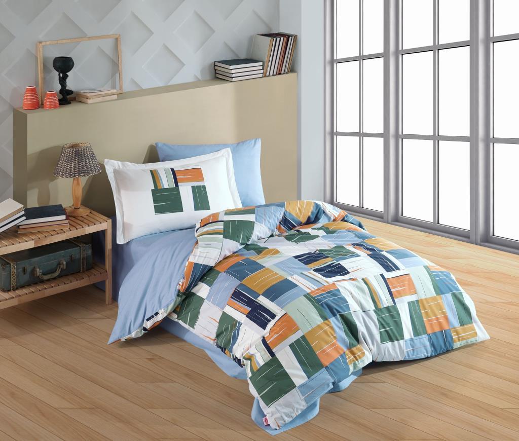 hobby-tek-kisilik-poplin-nevresim-takimi-seulita-yesil-12714.jpg Dream Oranj Tek Kişilik Poplin Nevresim Takımı - Görsel 1