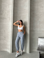 Jogger lastik paça pantolon - Görsel 7