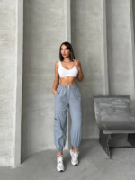 Jogger lastik paça pantolon - Görsel 3