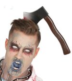 Kafaya Saplanmış Kanlı Balta - Halloween Şaka Tacı - Görsel 4