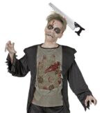 Kafaya Saplanmış Kanlı Testere Şaka Tacı - Halloween - Görsel 4