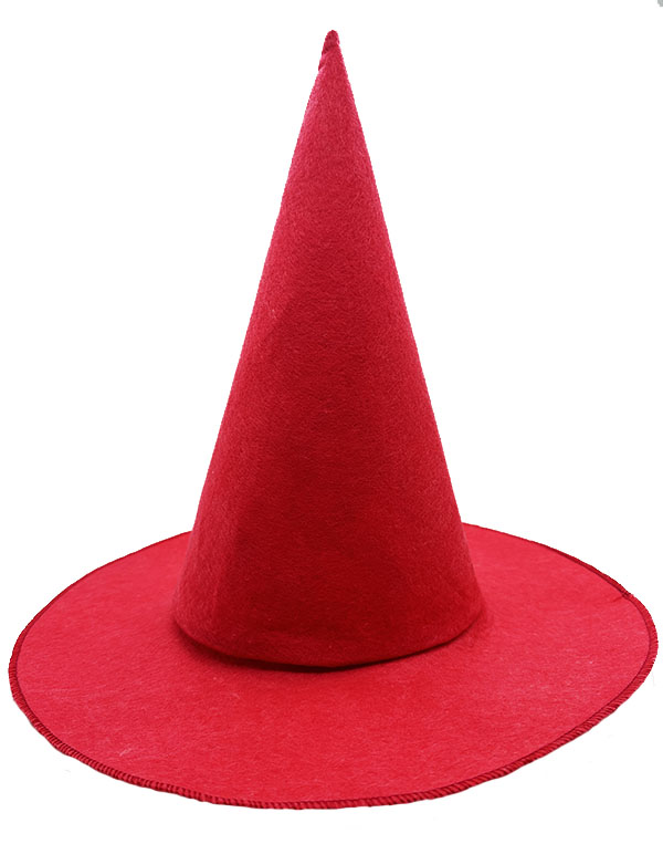 kirmizi-renk-kece-cadi-sapkasi-y-resim-4330.jpeg Kırmızı Keçe Cadı Şapkası - Yetişkin ve Çocuk Uyumlu - Görsel 1