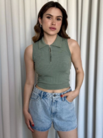 Kısa fermuarlı crop - Görsel 2