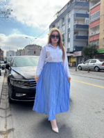 Kraş etek bebemavi