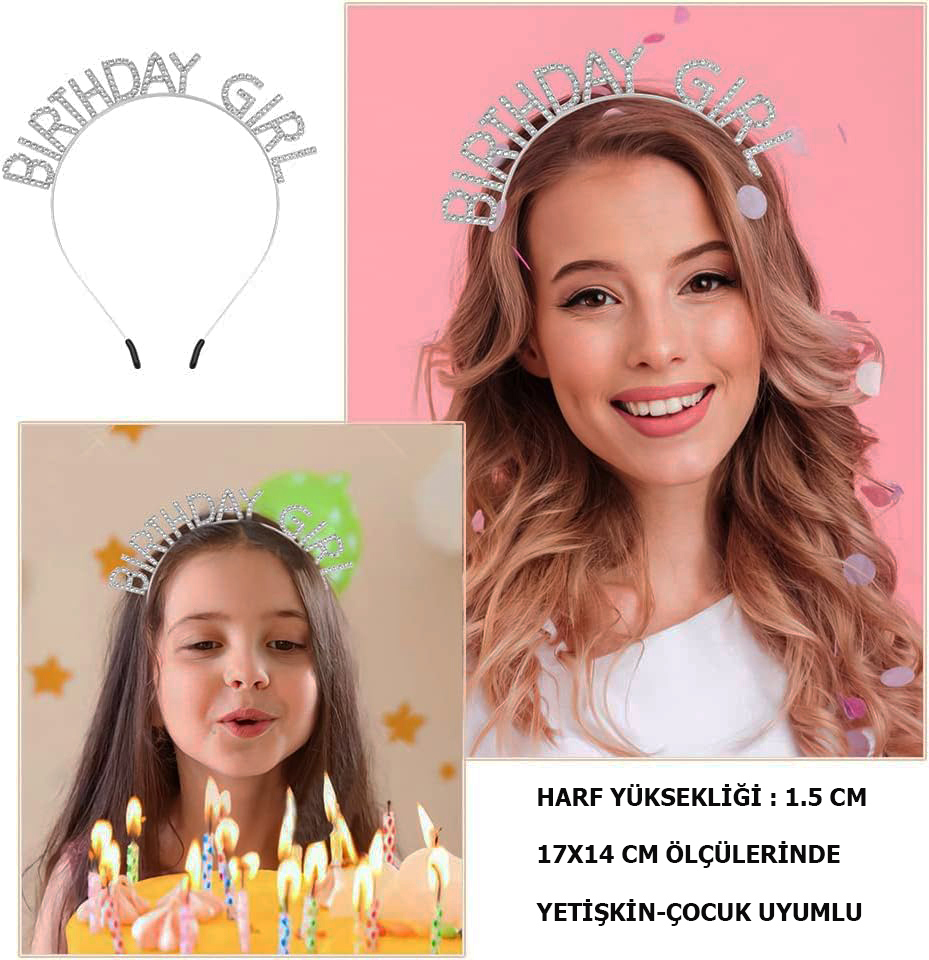 kristal-tasli-gumus-birthday-gir-resim-4380.jpg Kristal Taşlı Gümüş Birthday Girl Doğum Günü Tacı - Görsel 1