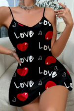 Love Desenli  Saten - Görsel 4