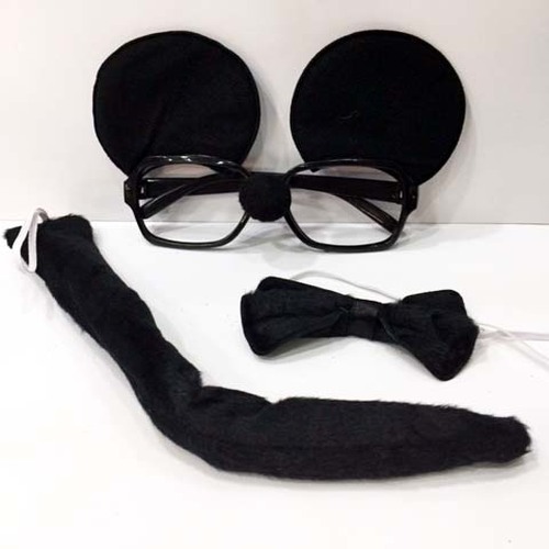 mickey-mouse-gozlugu-papyonu-kuyrugu-seti-1371-1.jpg Mickey Mouse Kostüm Aksesuar Seti - Gözlük, Papyon, Kuyruk - Görsel 1