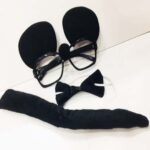 Mickey Mouse Kostüm Aksesuar Seti - Gözlük, Papyon, Kuyruk - Görsel 2
