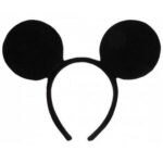 Mickey Mouse Siyah Kulaklı Peluş Parti Tacı
