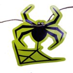 2 Metre Örümcek Şekilli Halloween Flama Banner