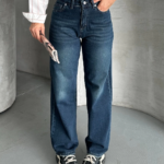 zzo bıyık enzim yı jeans pantolon koyu mavi