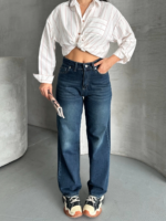 zzo bıyık enzim yı jeans pantolon koyu mavi - Görsel 4