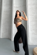 zzo straight enzim süper taş yı jeans pantolon siyah - Görsel 3