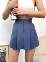 Pileli atlas mini etek s24820 - Görsel 3