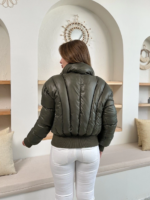 Puffer kısa mont haki st25534 - Görsel 3