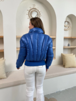 Puffer kısa mont mavi st25534 - Görsel 4