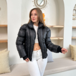 Puffer kısa mont siyah st25534
