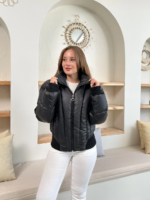 Puffer kısa mont siyah st25534 - Görsel 4