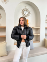 Puffer kısa mont siyah st25534 - Görsel 3