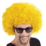 Altın Sarı Kıvırcık Afro Bonus Peruk - 120 Gr
