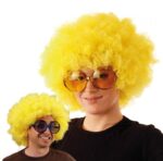 Altın Sarı Kıvırcık Afro Bonus Peruk - 120 Gr - Görsel 3