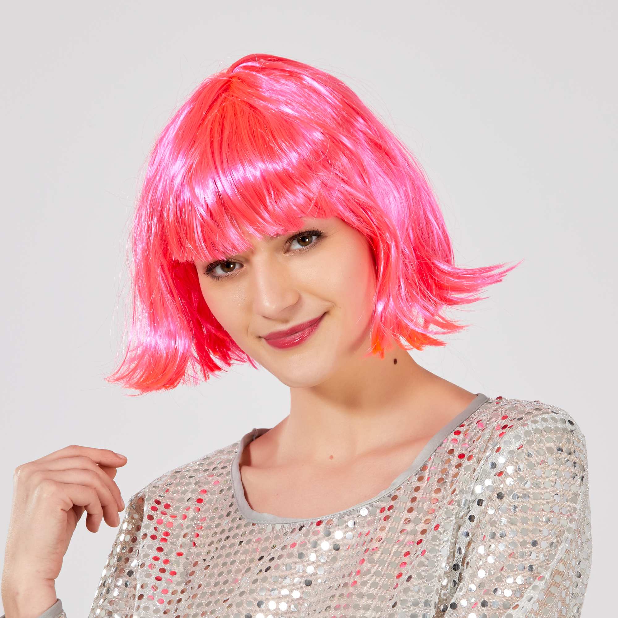 seker-pembe-renk-parti-perugu-kut-sac-resim-1039.jpg Şeker Pembe Küt Kesim Parti Peruğu - 30 cm - Görsel 1