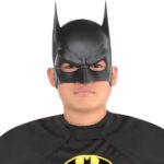 Siyah Batman Çocuk Maskesi - A Kalite Lastikli