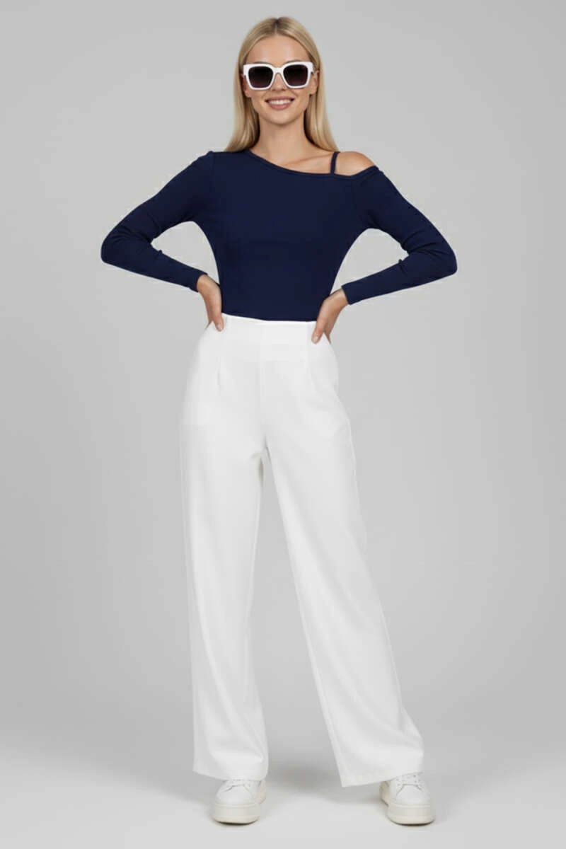 tek-omuz-ipli-bluz-lacivert-t4328-74299929-sw800sh1200.png Tek Omuz İpli Bluz Lacivert - Görsel 1