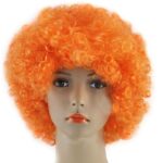 Turuncu Kıvırcık Afro Bonus Parti Peruğu - 120 Gr