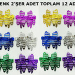 12'li Vegas Casino Temalı Parti Gözlüğü - 6 Renk