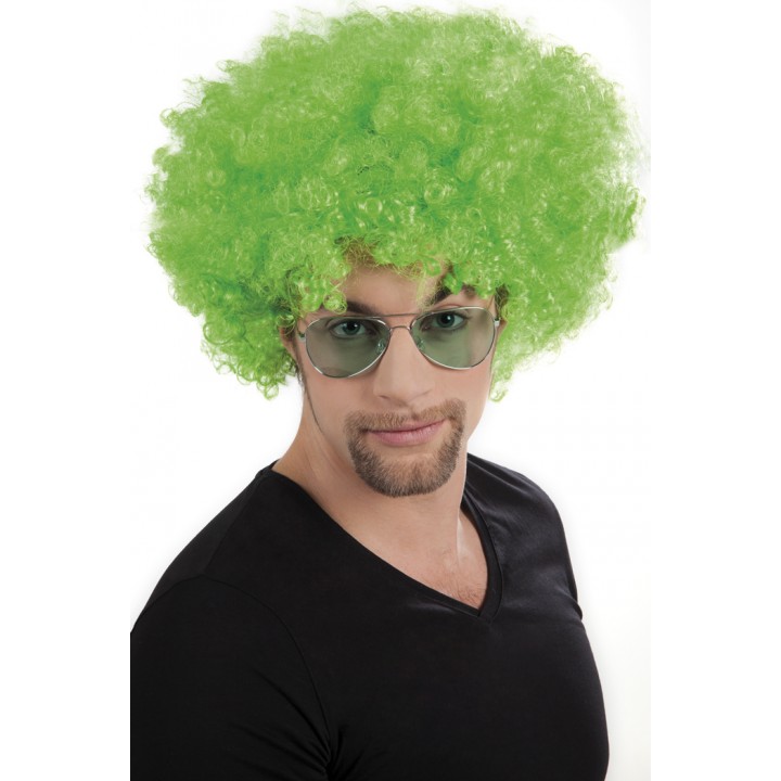 yesil-renk-kivircik-afro-bonus-peruk-resim-2479.jpg Yeşil Kıvırcık Afro Bonus Parti Peruğu - 120 Gr - Görsel 1