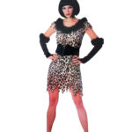 Yetişkin Leopar ve Kedi Kız Kostümü - 4 Parça Set