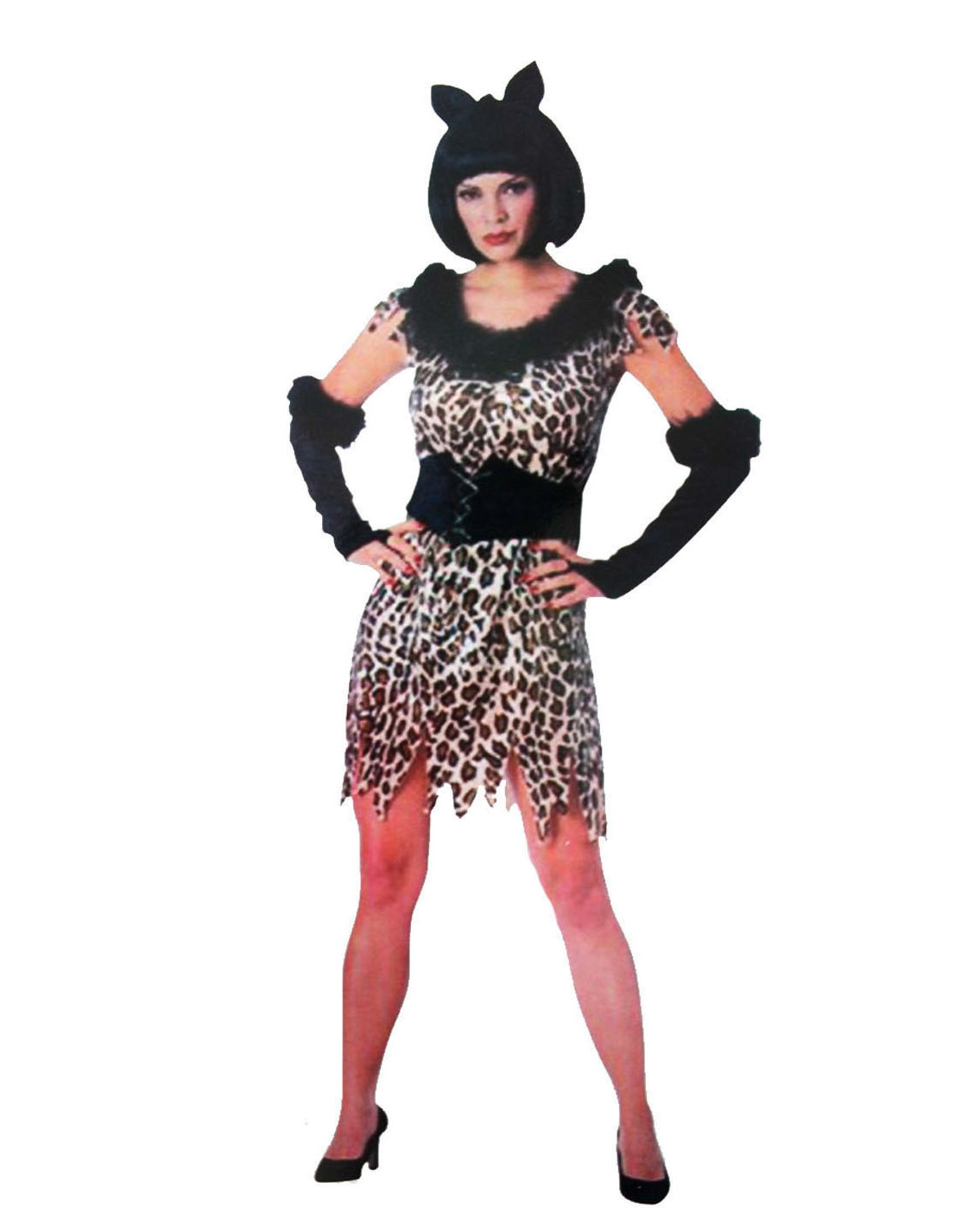 yetiskin-bayan-leopar-kostumu-resim-4020.jpg Yetişkin Leopar ve Kedi Kız Kostümü - 4 Parça Set - Görsel 1