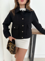 Zr model kaşe ceket siyah - Görsel 5