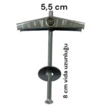 Alçıpan Askı Dübel Yaylı - 12x80 mm (5 Adet)