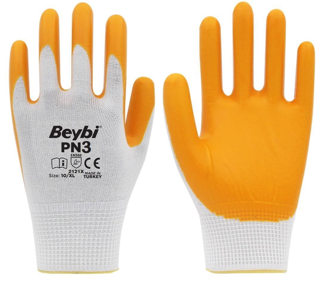 beybi-pn3-nitril-sari-eldiveni-no-9-63626.jpg PN3 Nitril Kaplı Sarı İş Eldiveni No:9 - Aşınmaya Dayanıklı (1 Çift) - Görsel 1