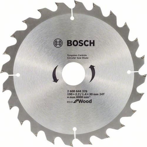 bosch-eco-daire-testere-190x30-24-dis-63340.jpg Eco Daire Testere Bıçağı 190x30 mm - 24 Diş Ahşap Kesici - Görsel 1