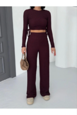 Bubble alt üst takım bordo pt510446