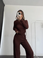 Bubble alt üst takım kahve pt510446 - Görsel 2