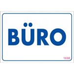 Büro ve İdari Ofis Giriş Levhası 17.5x25 cm - PVC