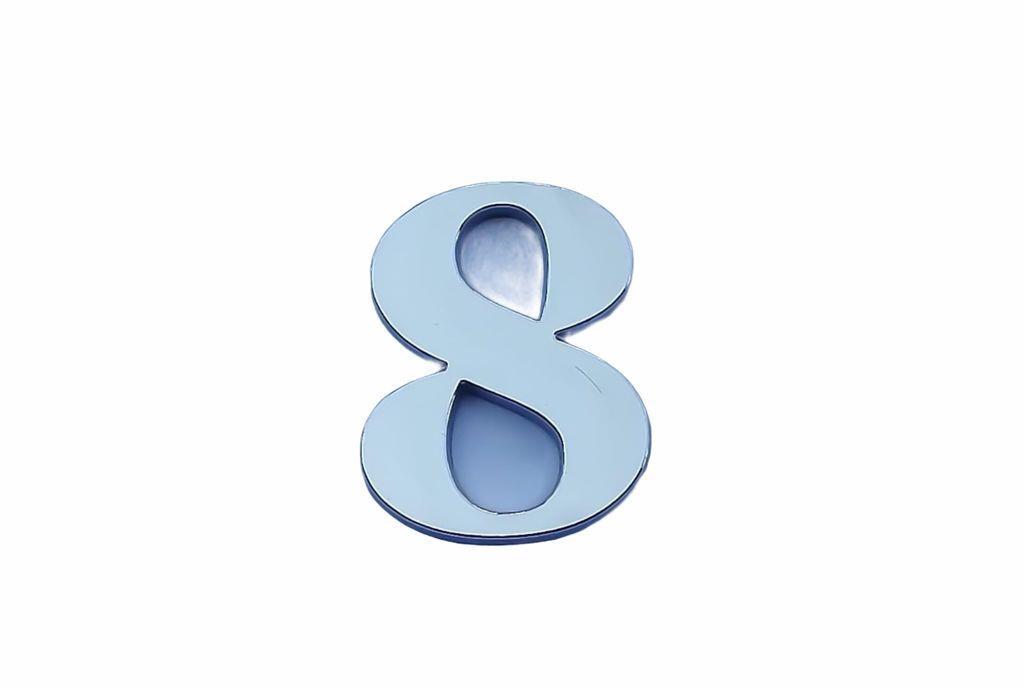 cemax-villa-boy-7-rakami-8-5-cm-yapiskanli-60496.jpg Cemax Villa Boy 8 Rakamı 8,5 cm - Yapışkanlı Krom Görünümlü - Görsel 1