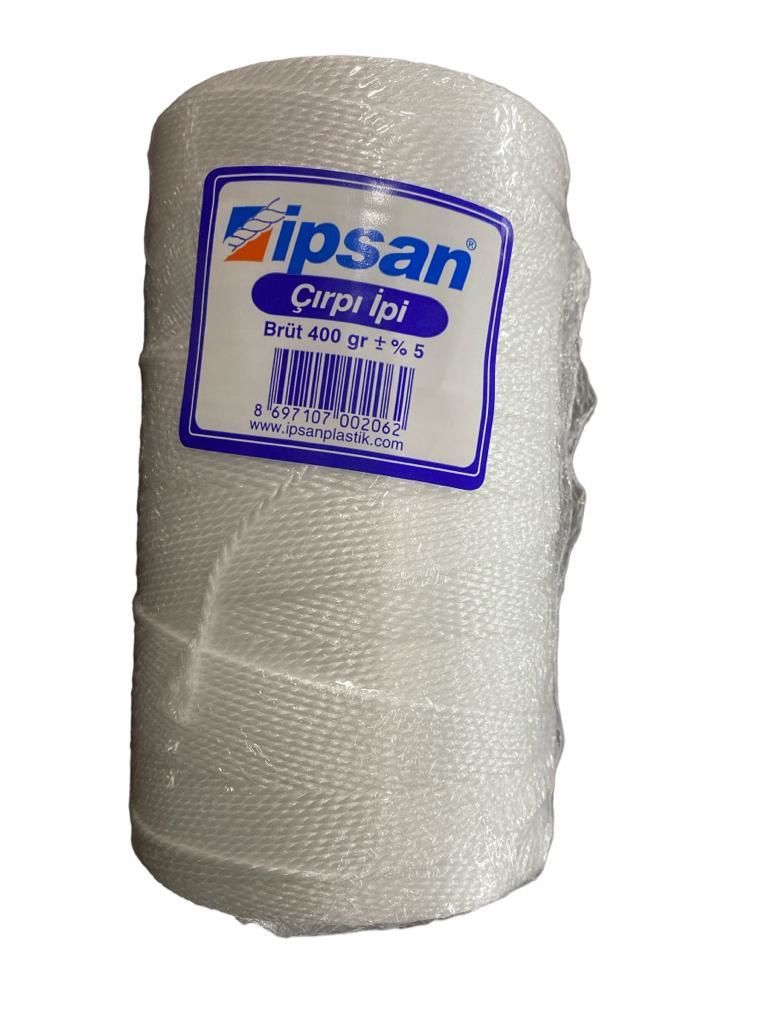 cirpi-ipi-400-gr-64396.jpg Beyaz Çırpı İpi - 400 Gr Dayanıklı İnşaat İpi - Görsel 1