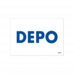 Depo Yönlendirme ve Bilgi Levhası 17.5x25 cm - PVC