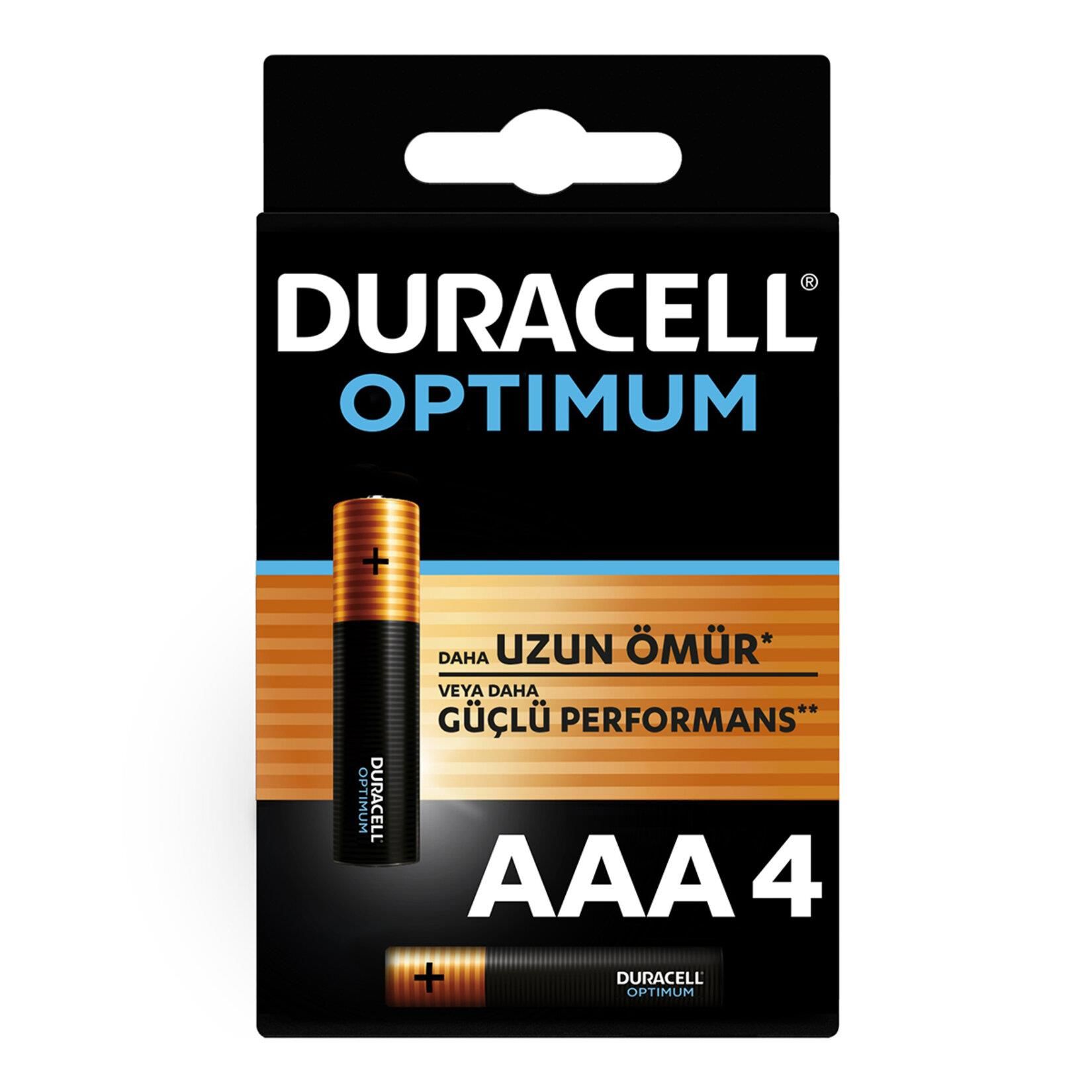 duracell-optimum-alkalin-pil-aaa-4-lu-paket-63569.jpg Duracell Optimum AAA İnce Pil 4’lü Paket - Yüksek Performanslı - Görsel 1