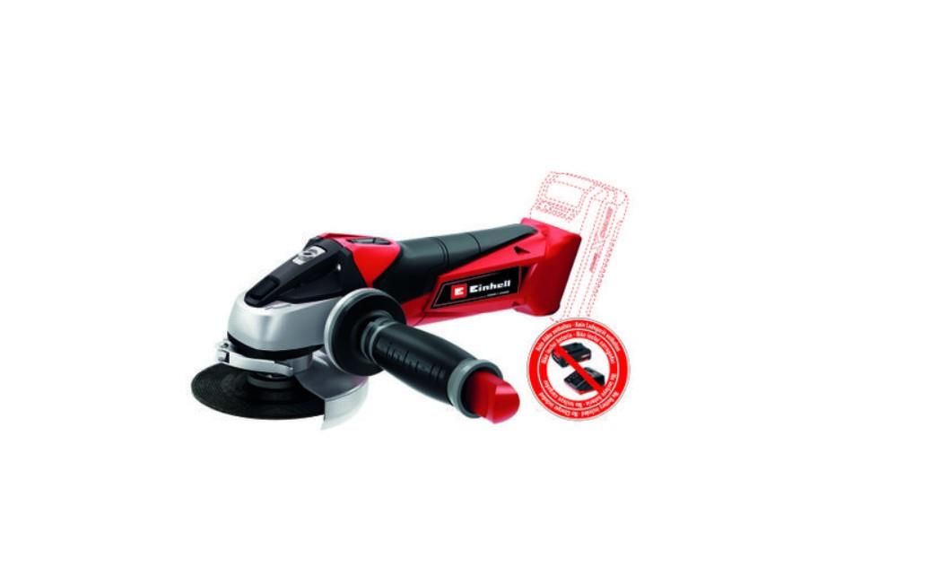 einhell-te-ag-18-115-li-solo-taslama-115-mm-64067.jpg Einhell TE-AG 18/115 Li Solo Akülü Avuç Taşlama - 115 mm - Görsel 1
